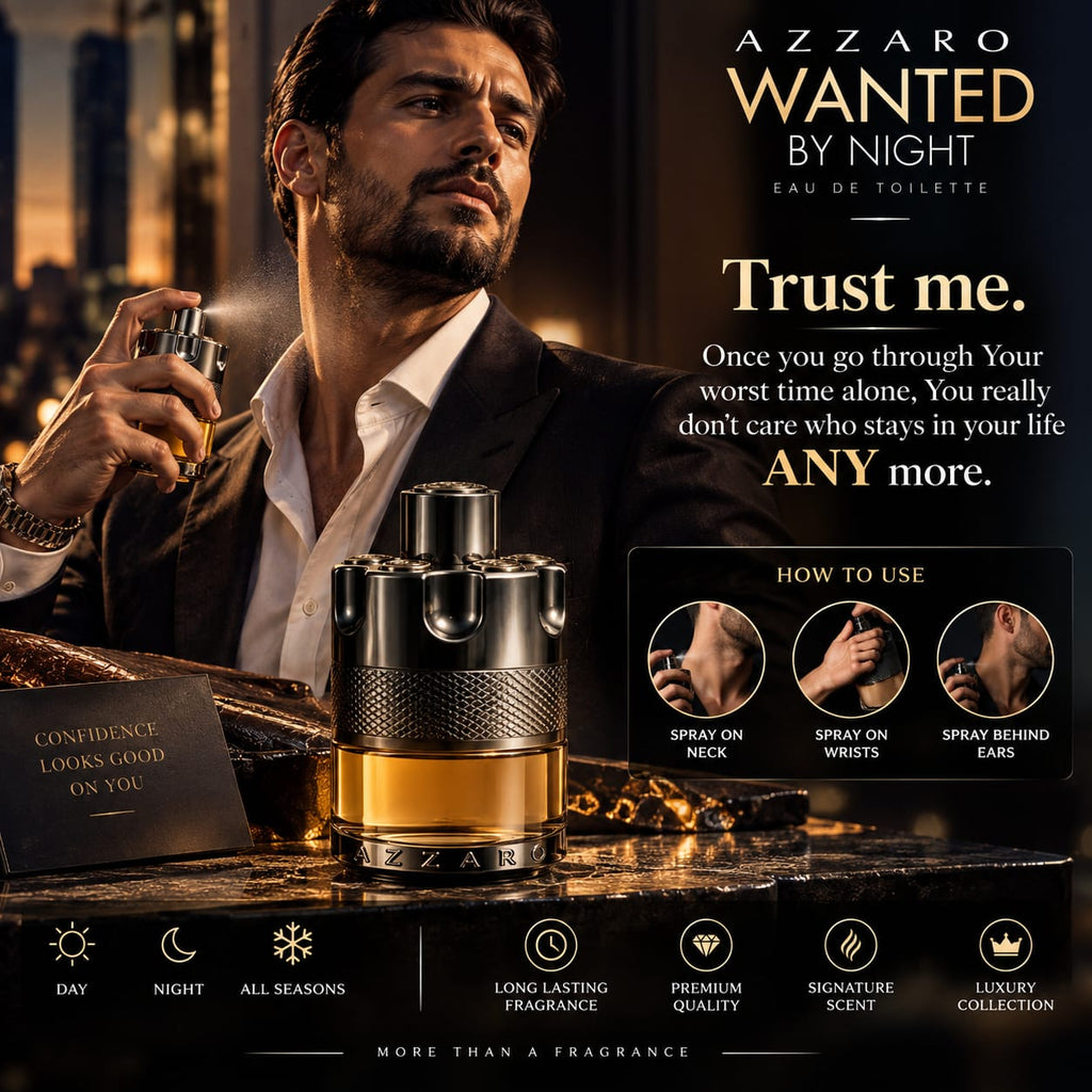 Azzaro Wanted By Night Eau de Toilette for Men 100ml