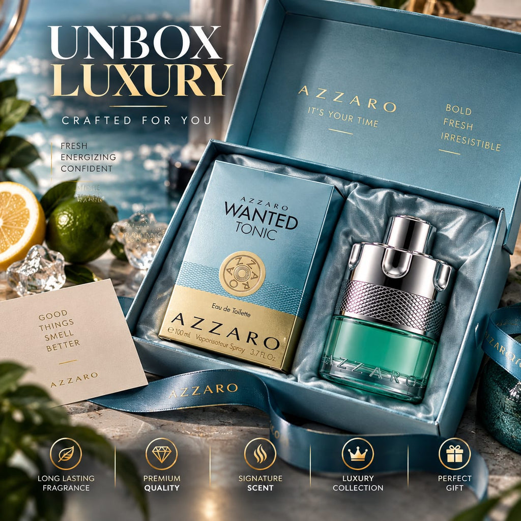 Azzaro Wanted Tonic Eau de Toilette for Men – 100ml