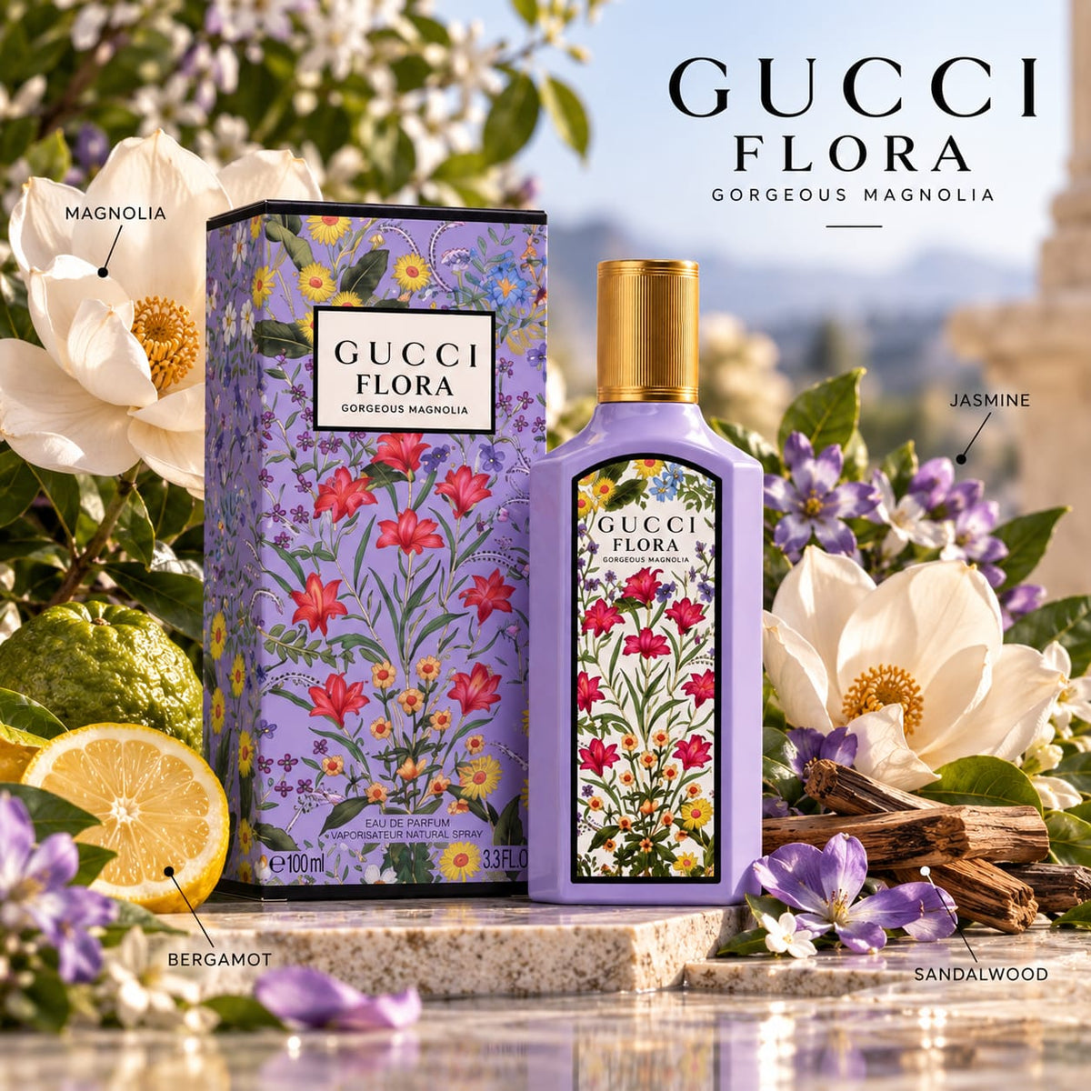 Gucci Flora Gorgeous Magnolia Eau de Parfum 100ml