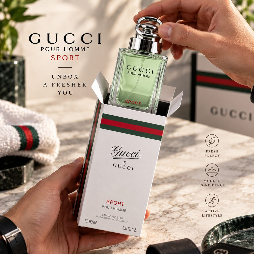 Gucci Pour Homme Sport Eau de Toilette 90ml – Men's Fragrance