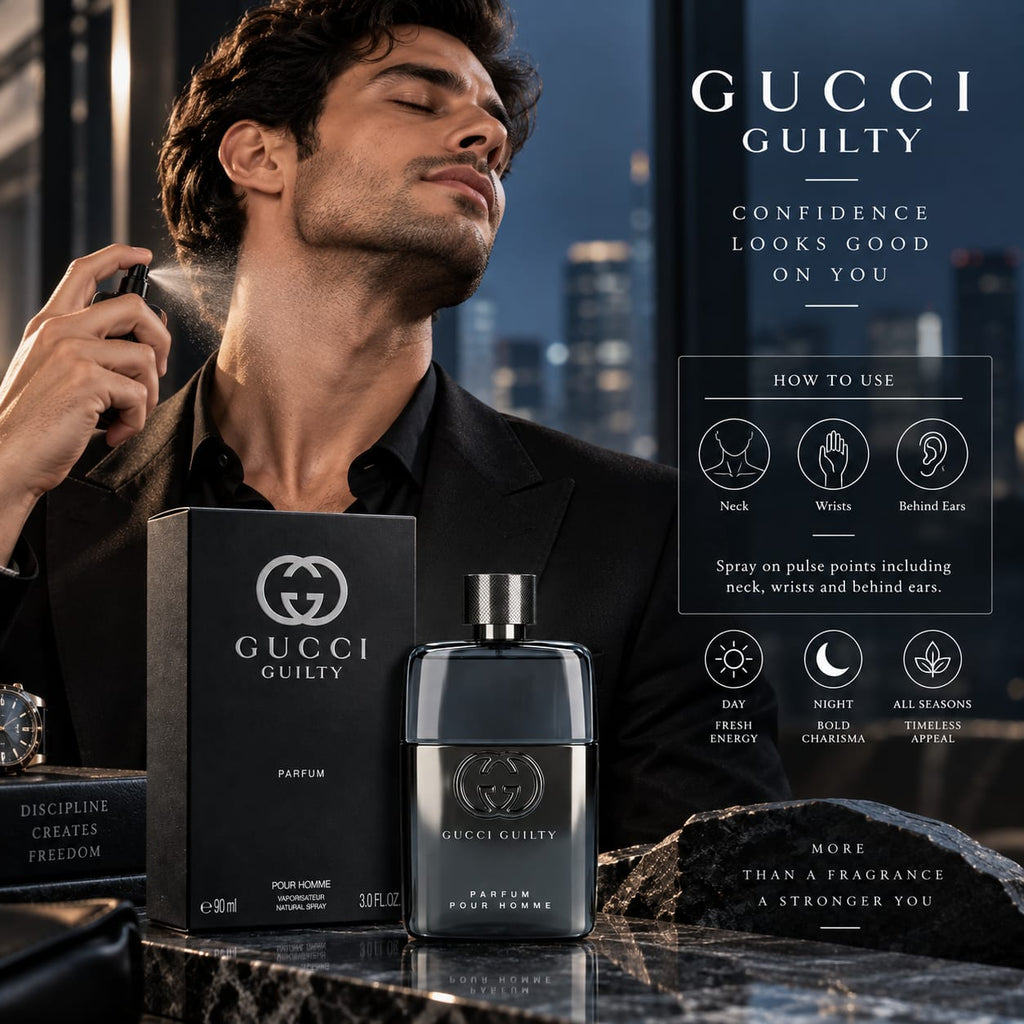 Gucci Guilty Pour Homme Parfum 90ml for Men