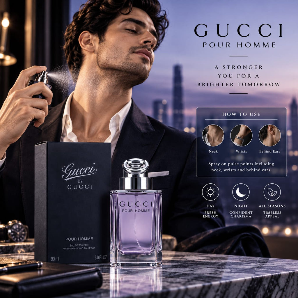 Gucci Pour Homme Eau de Toilette 90ml for Men