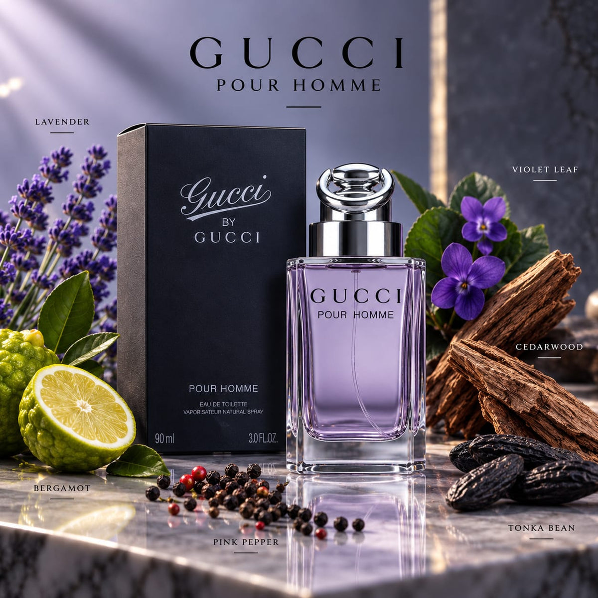 Gucci Pour Homme Eau de Toilette 90ml for Men