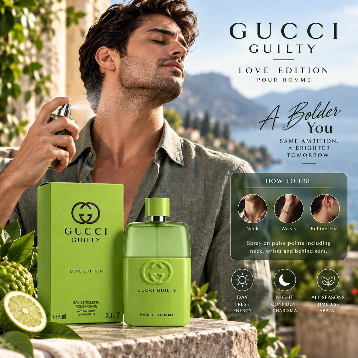 Gucci Guilty Love Edition Pour Homme Eau de Toilette 90ml