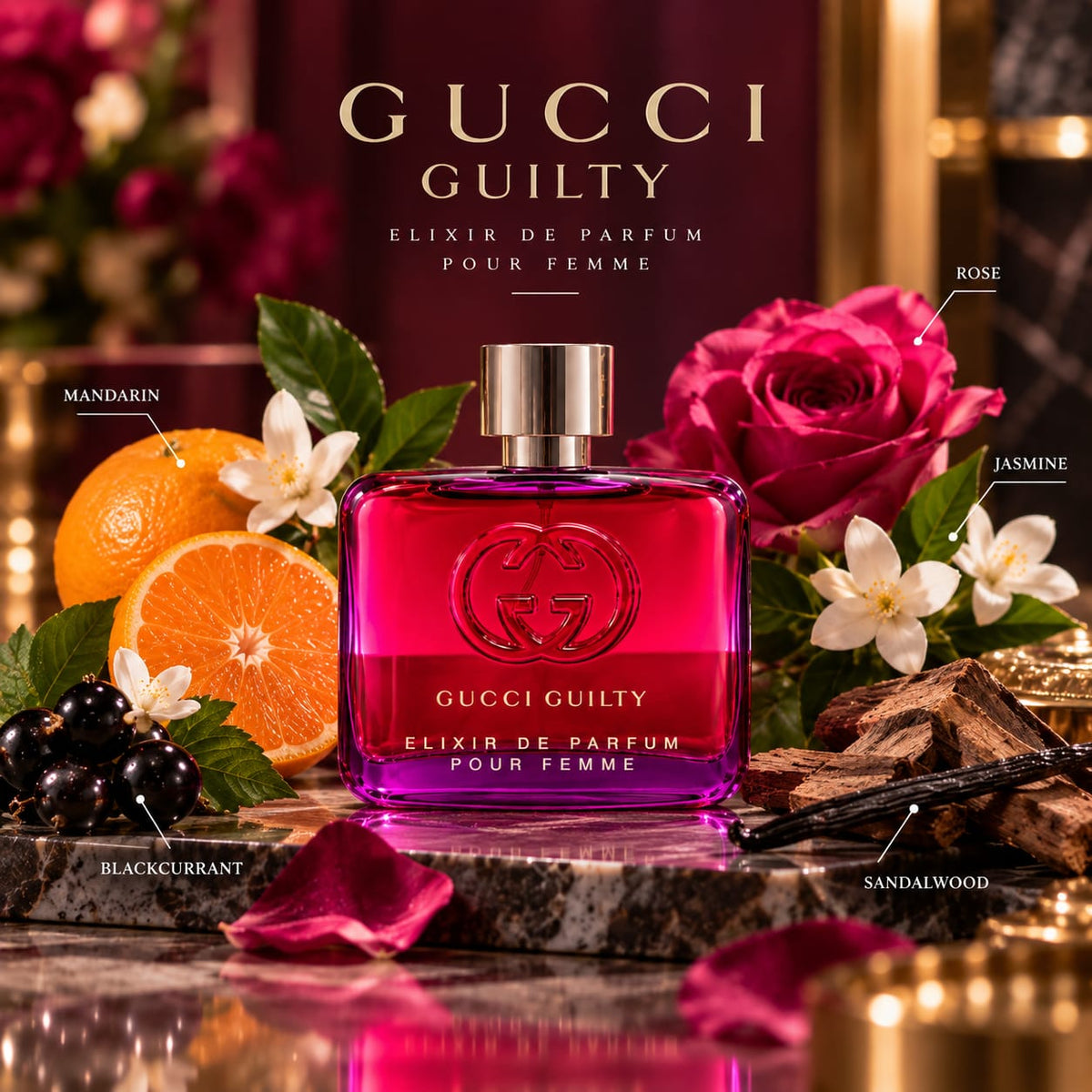 Gucci Guilty Elixir de Parfum Pour Femme 60ml Eau de Parfum