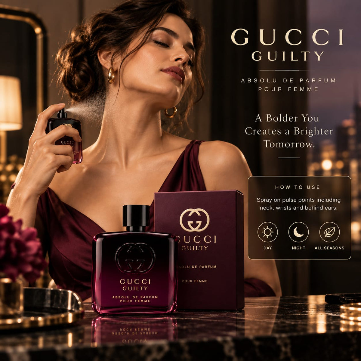 Gucci Guilty Absolu de Parfum Pour Femme Eau de Parfum 60ml