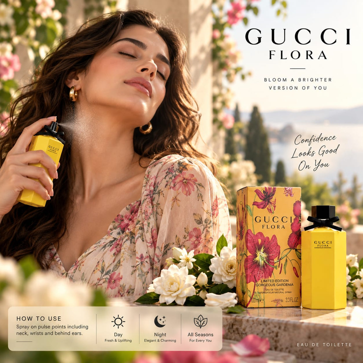 Gucci Flora Gorgeous Gardenia Limited Edition Eau de Toilette 100ml for Women