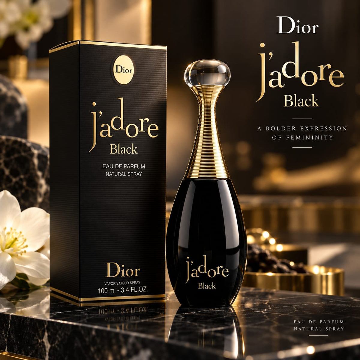 Dior J’adore Black Eau de Parfum 100ml – Women’s Fragrance