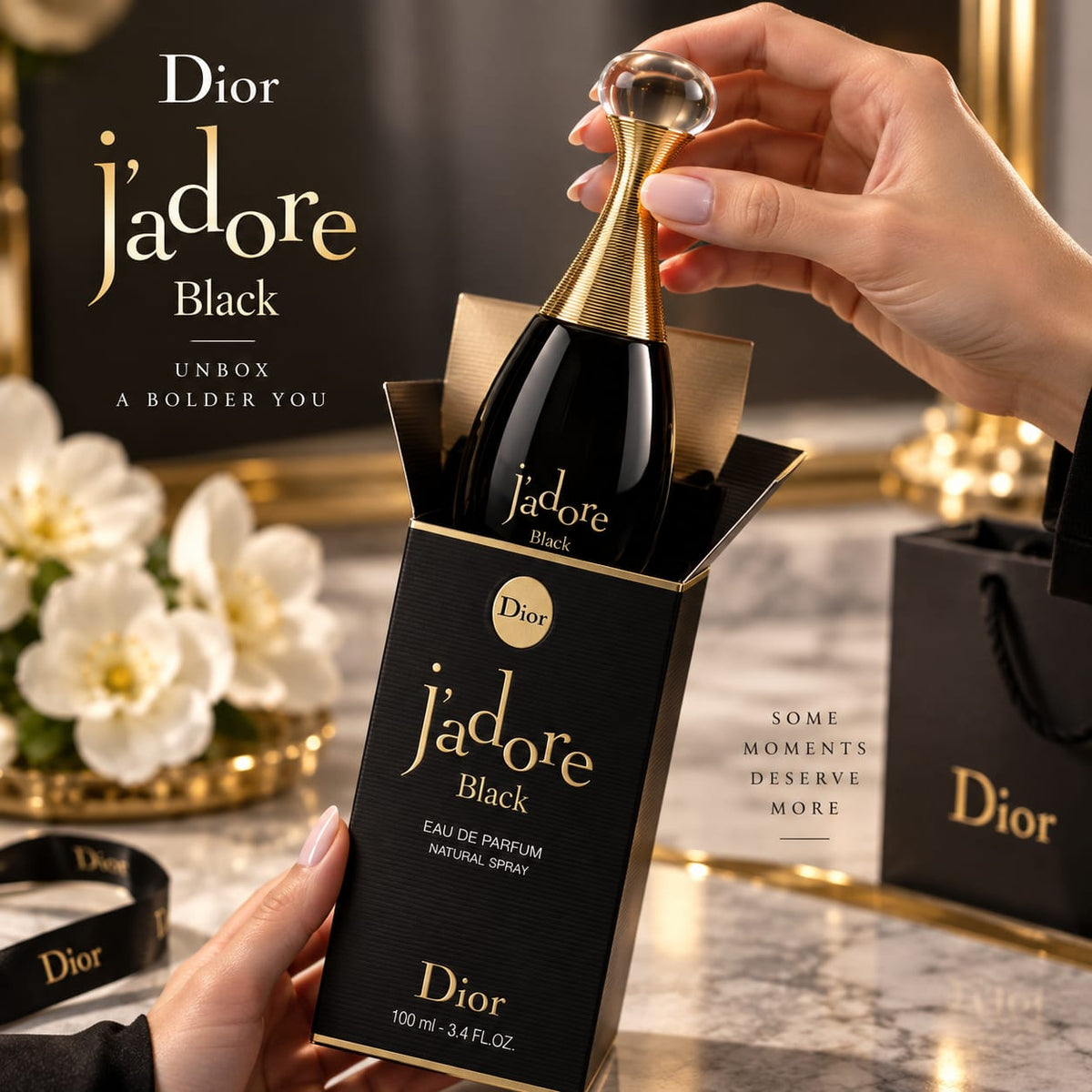 Dior J’adore Black Eau de Parfum 100ml – Women’s Fragrance
