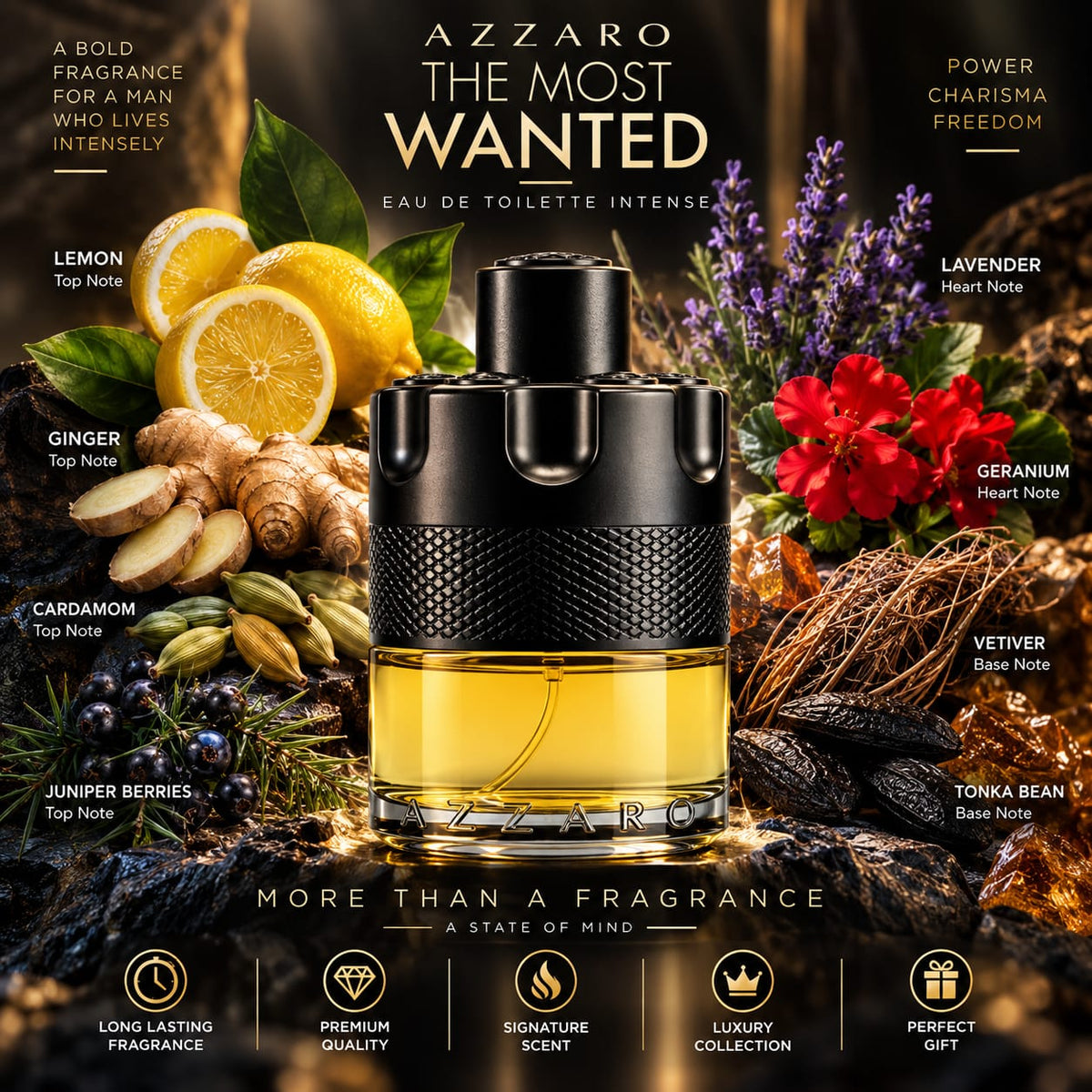 Azzaro The Most Wanted Eau de Toilette Intense 100ml for Men