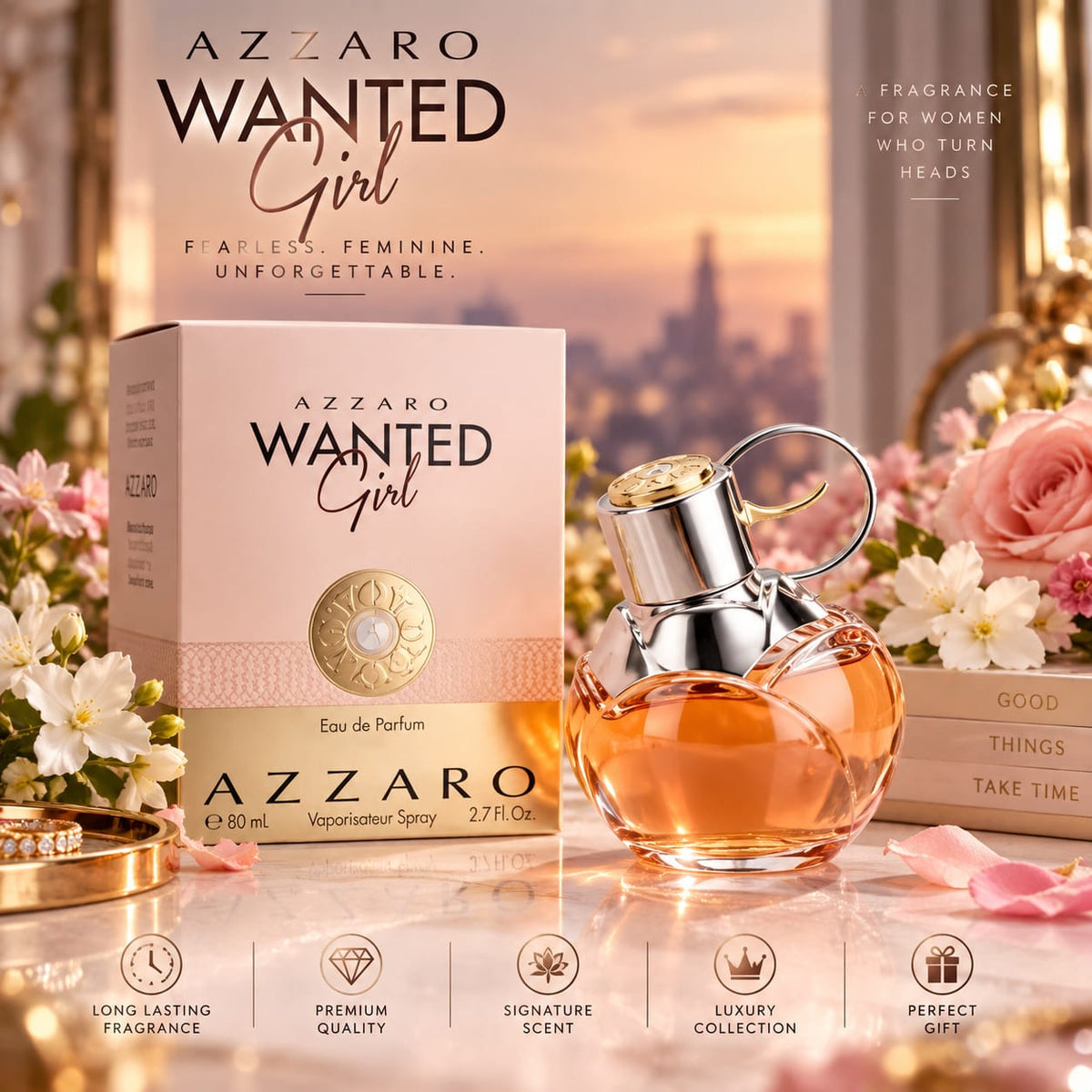 Azzaro Wanted Girl Eau de Parfum for Women 80ml