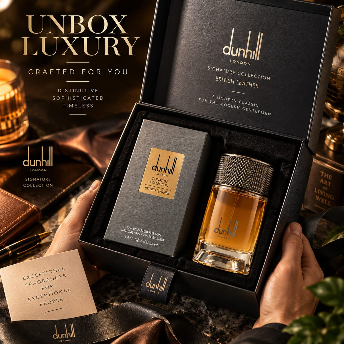 Dunhill Signature Collection British Leather Eau de Parfum for Men 100ml