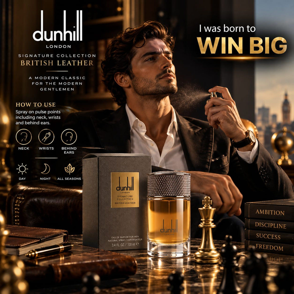 Dunhill Signature Collection British Leather Eau de Parfum for Men 100ml