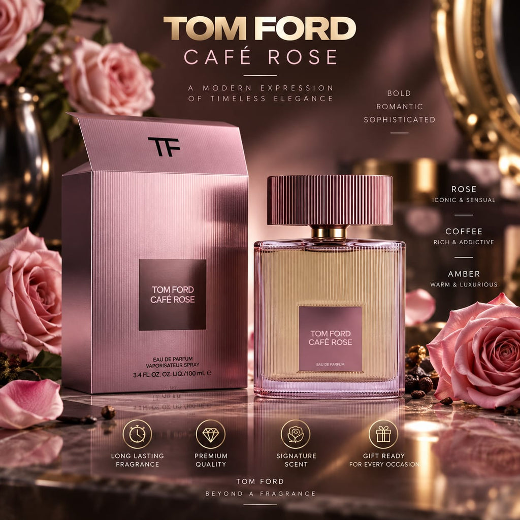 Tom Ford Café Rose Eau de Parfum 100ml – Rose, Coffee & Amber Fragrance