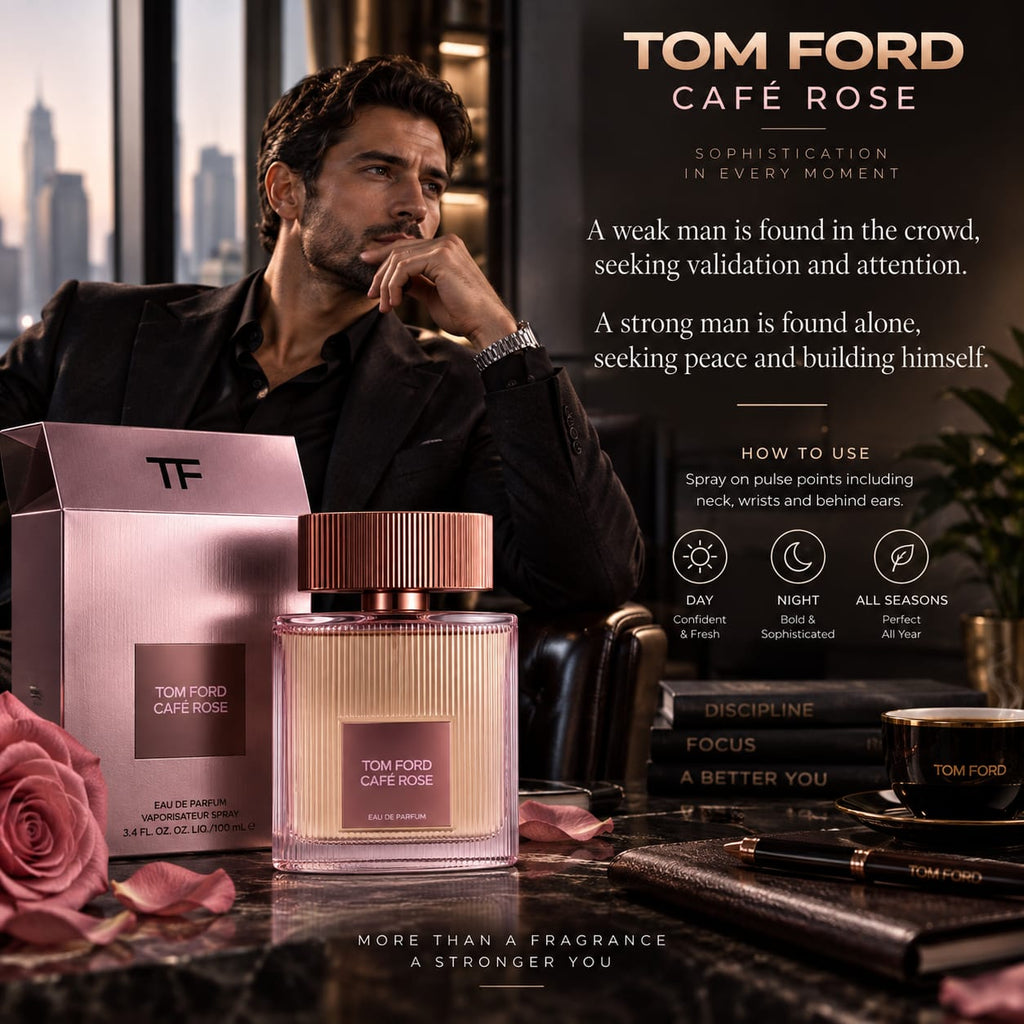 Tom Ford Café Rose Eau de Parfum 100ml – Rose, Coffee & Amber Fragrance