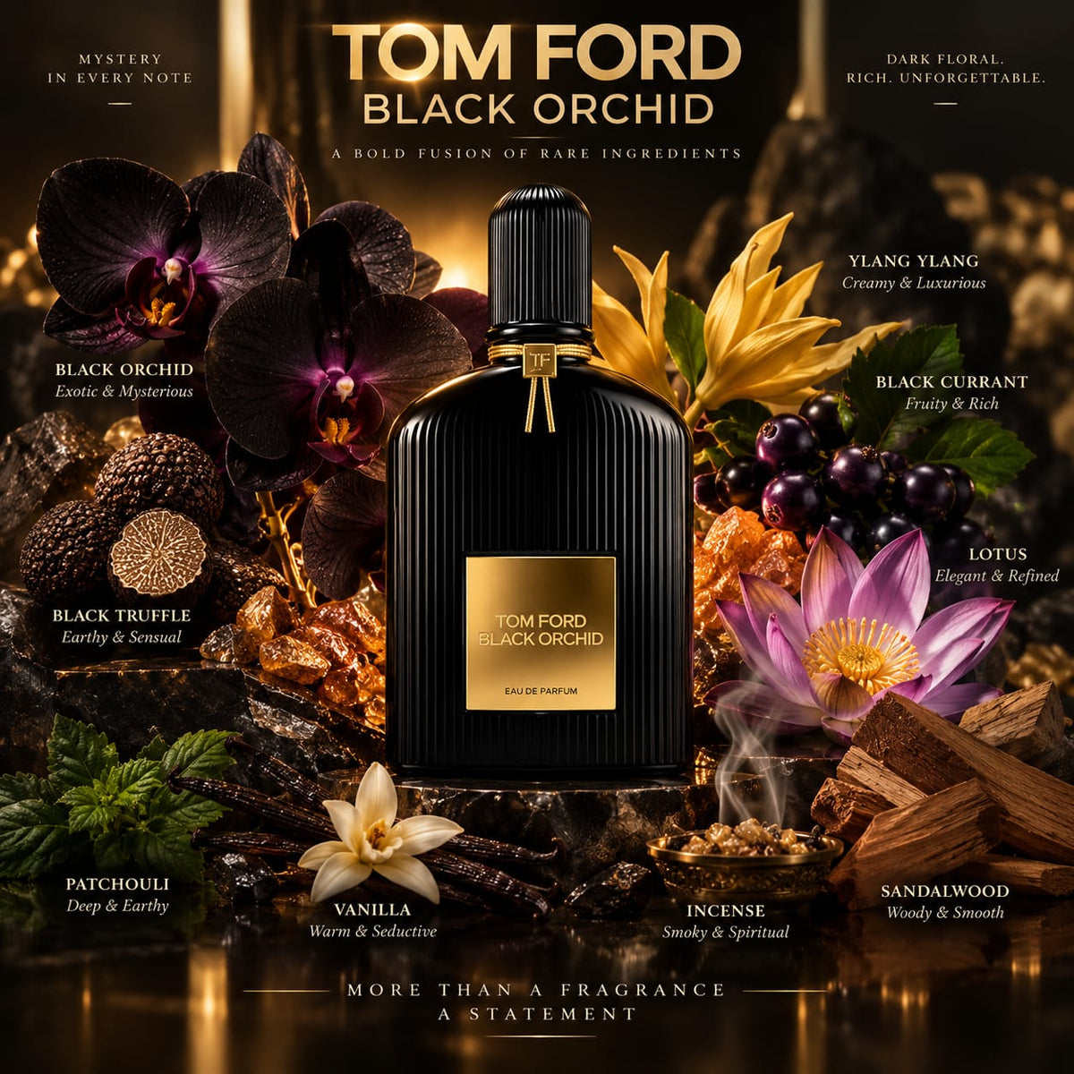 Tom Ford Black Orchid Eau de Parfum 100ml – Luxury Fragrance
