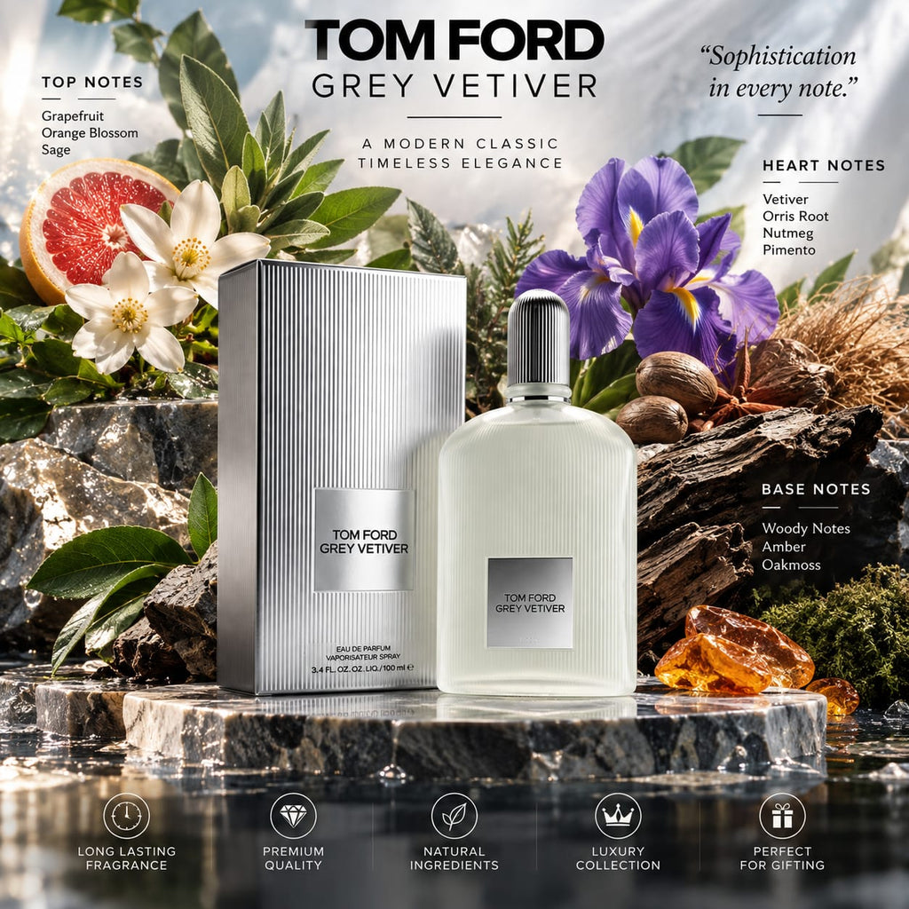 Tom Ford Grey Vetiver Eau de Parfum 100ml | Men's Fragrance