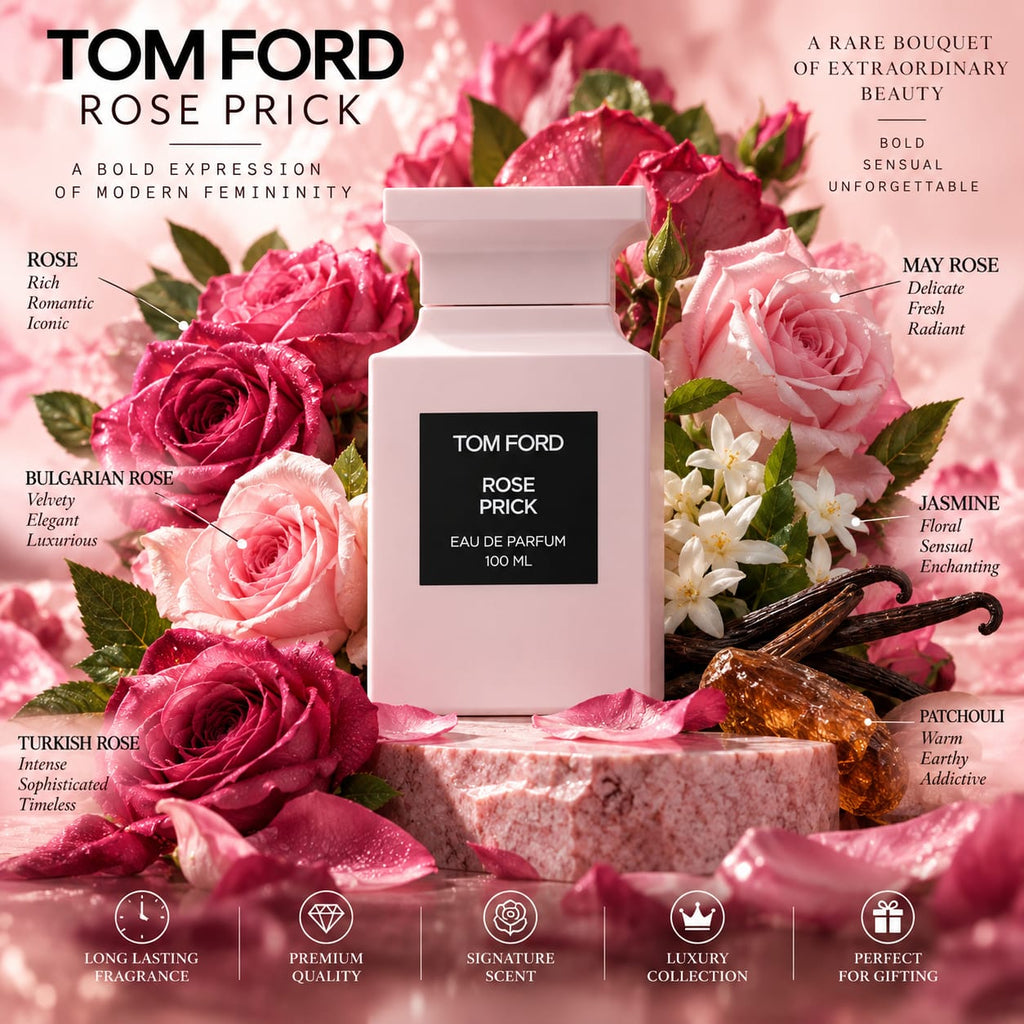 TOM FORD Rose Prick Eau de Parfum 100ml – Unisex Floral Fragrance