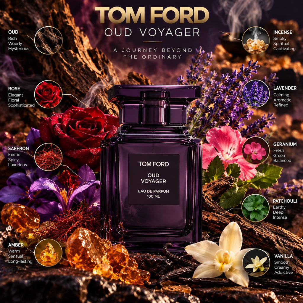 TOM FORD Oud Voyager Eau de Parfum 100ml – Unisex Perfume