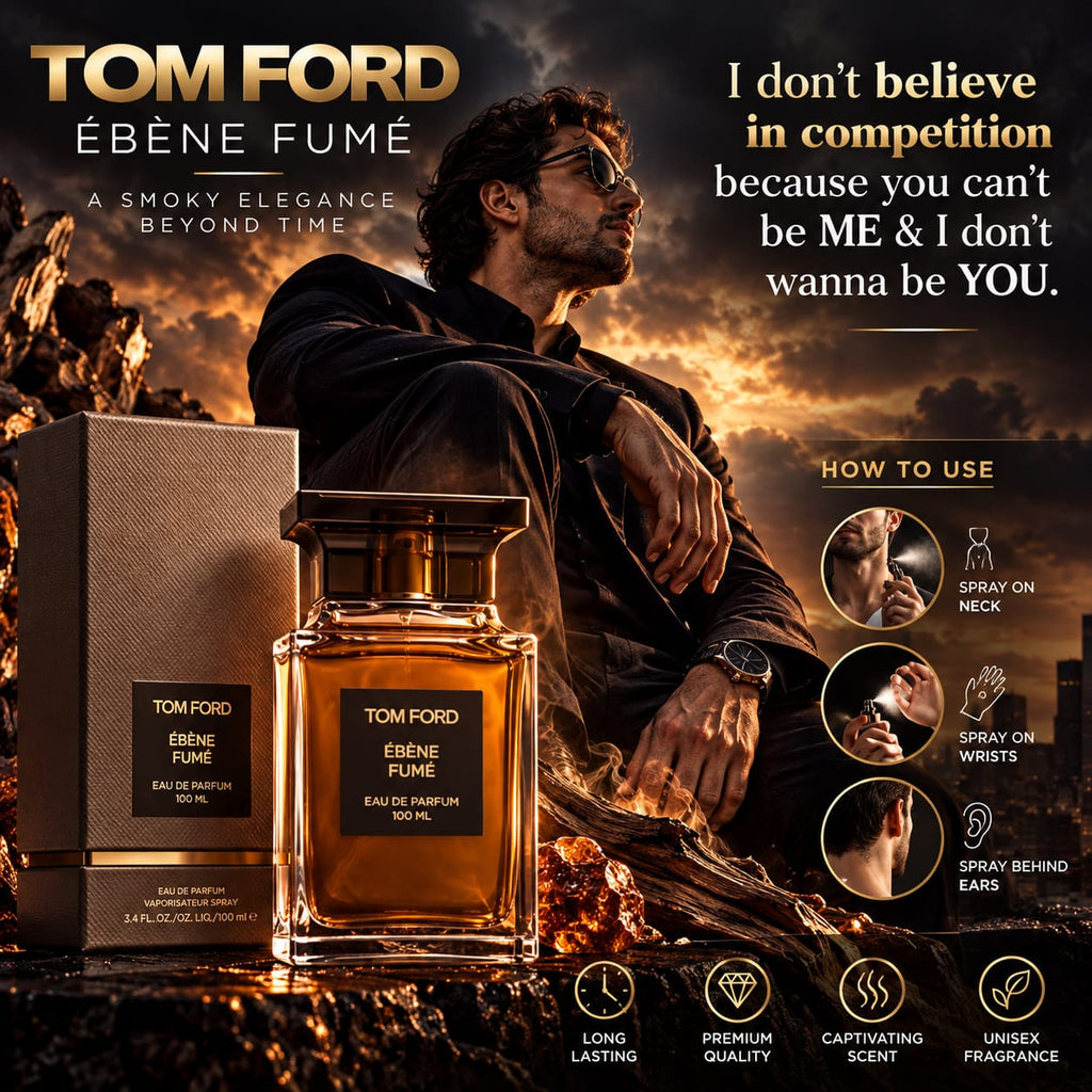 Tom Ford Ébène Fumé Eau de Parfum 100ml – Woody Amber Fragrance