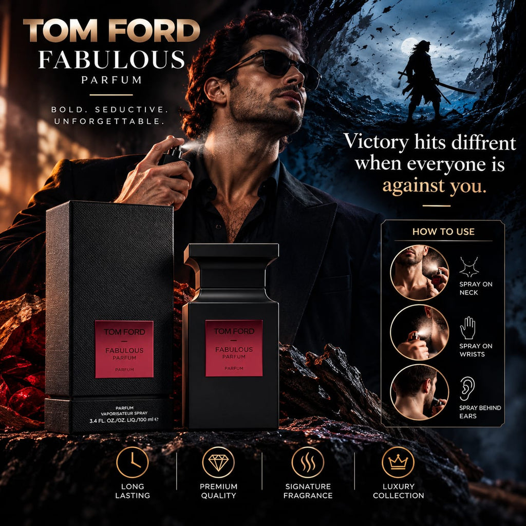 TOM FORD Fabulous Parfum 100ml – Amber Leather Luxury Fragrance