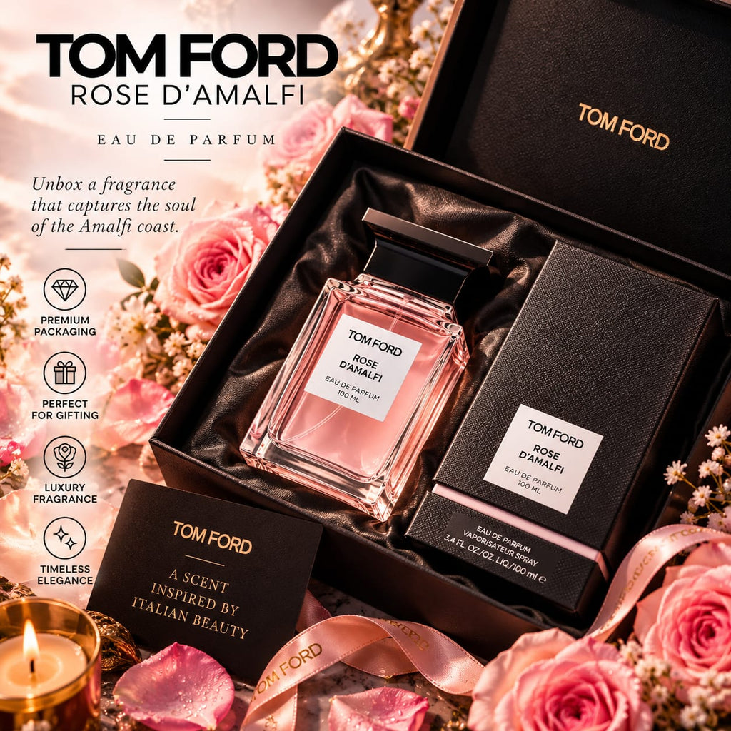 TOM FORD Rose D’Amalfi Eau de Parfum 100ml – Floral Musk Fragrance