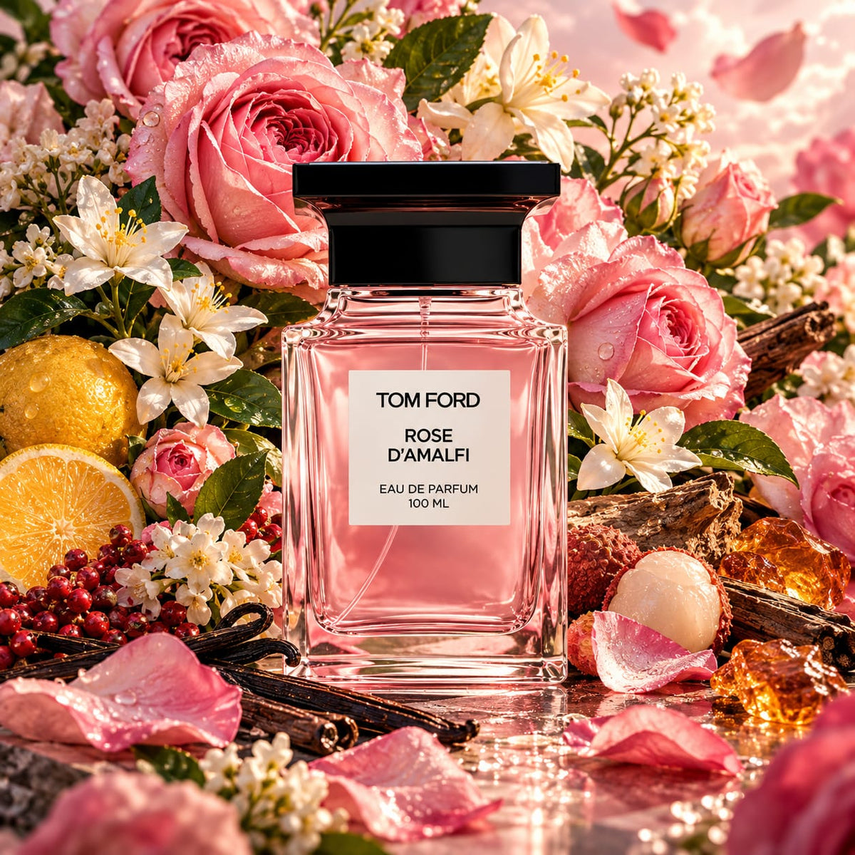 TOM FORD Rose D’Amalfi Eau de Parfum 100ml – Floral Musk Fragrance
