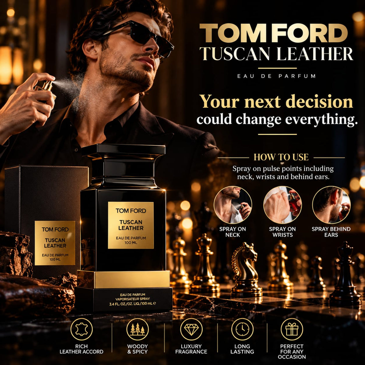 TOM FORD Tuscan Leather Eau de Parfum 100ml