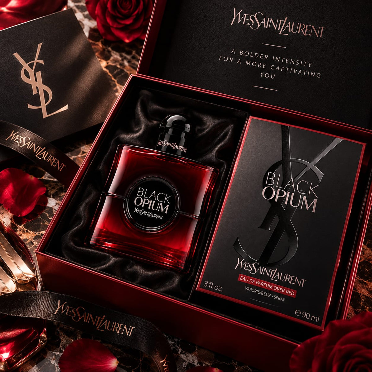 Yves Saint Laurent Black Opium Over Red Eau de Parfum 90ml