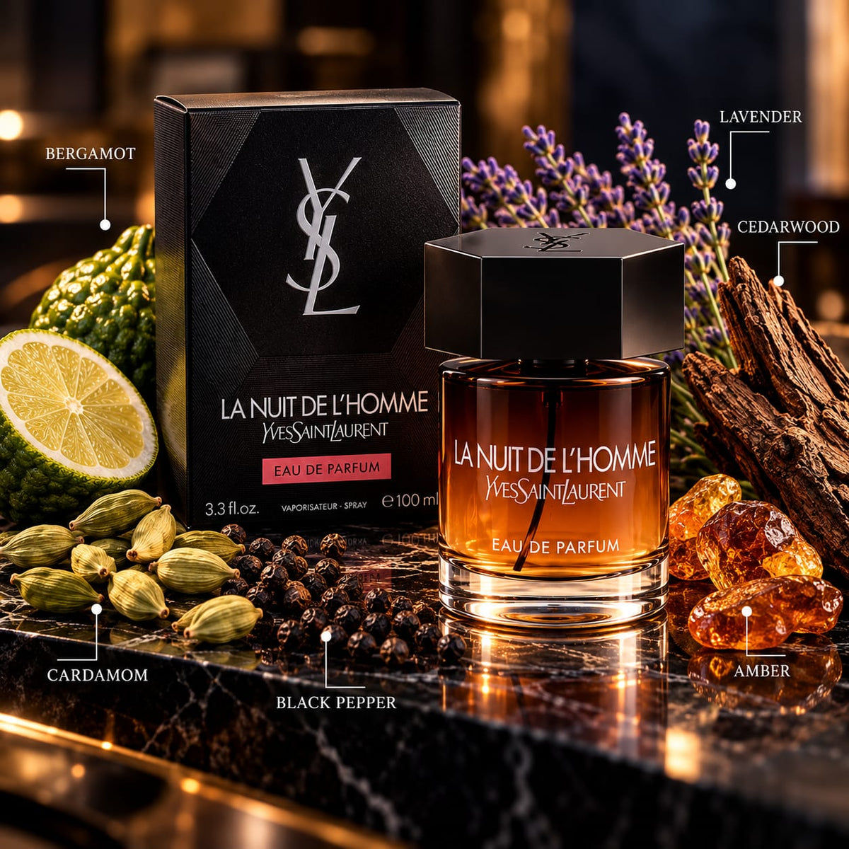 Yves Saint Laurent La Nuit de L'Homme L'Intense Eau de Parfum 100ml