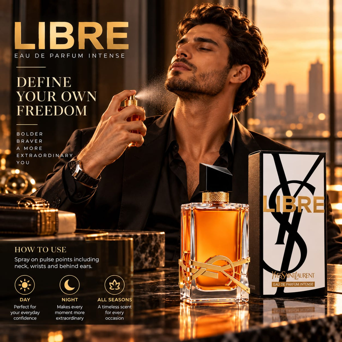 Yves Saint Laurent Libre Eau de Parfum Intense Perfume 90ml