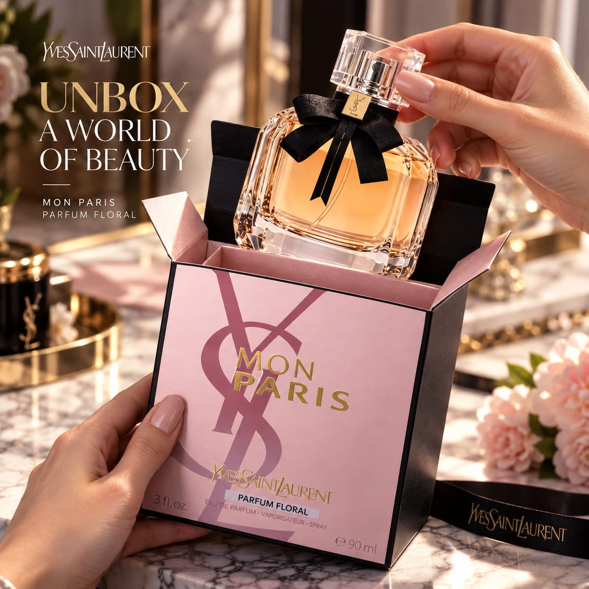 Yves Saint Laurent Mon Paris Parfum Floral Eau de Parfum 90ml for Women
