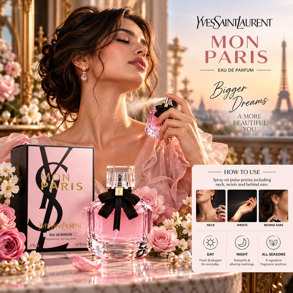 Yves Saint Laurent Mon Paris Eau de Parfum for Women 90ml