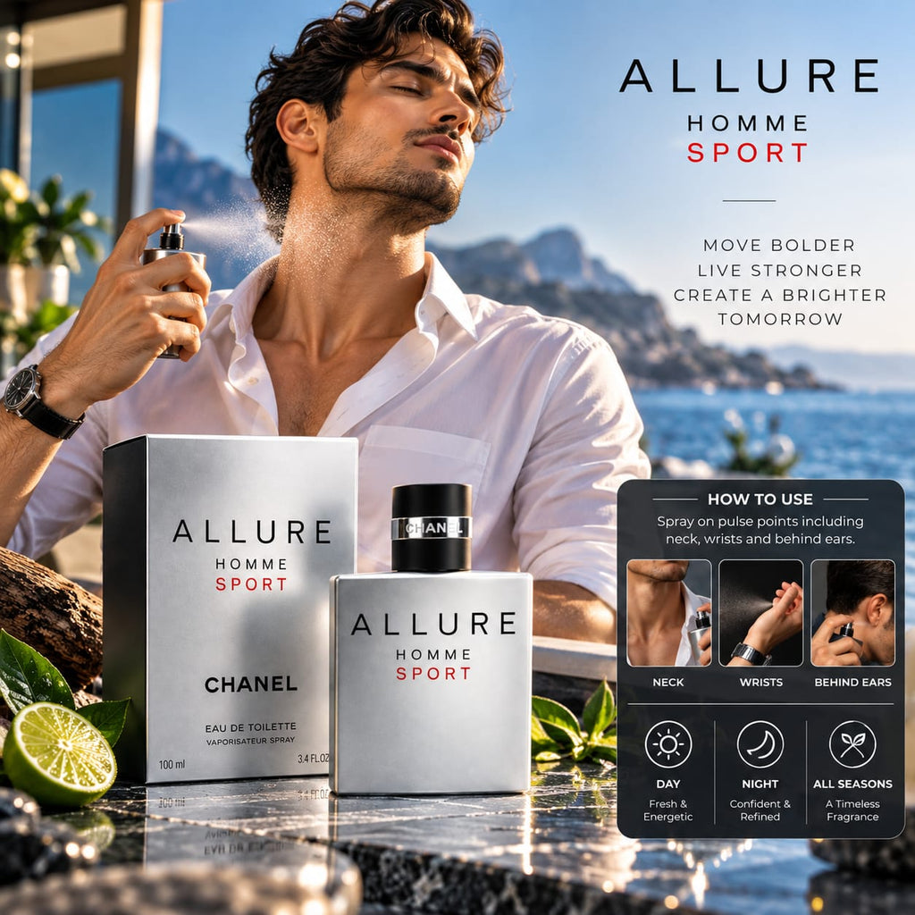 CHANEL Allure Homme Sport Eau de Toilette 100ml for Men