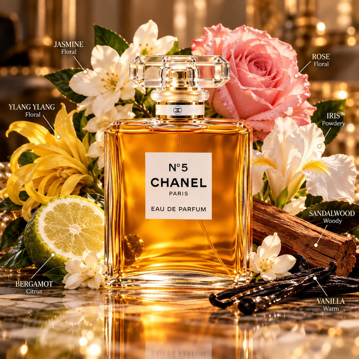 CHANEL N°5 Eau de Parfum 100ml – Women's Luxury Fragrance