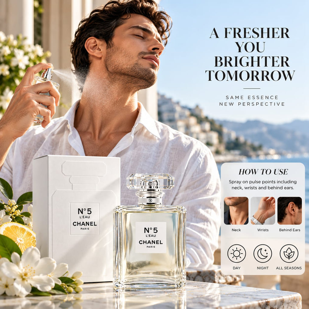 CHANEL N°5 L’EAU Eau de Toilette Spray – Fresh Floral Fragrance 100ml