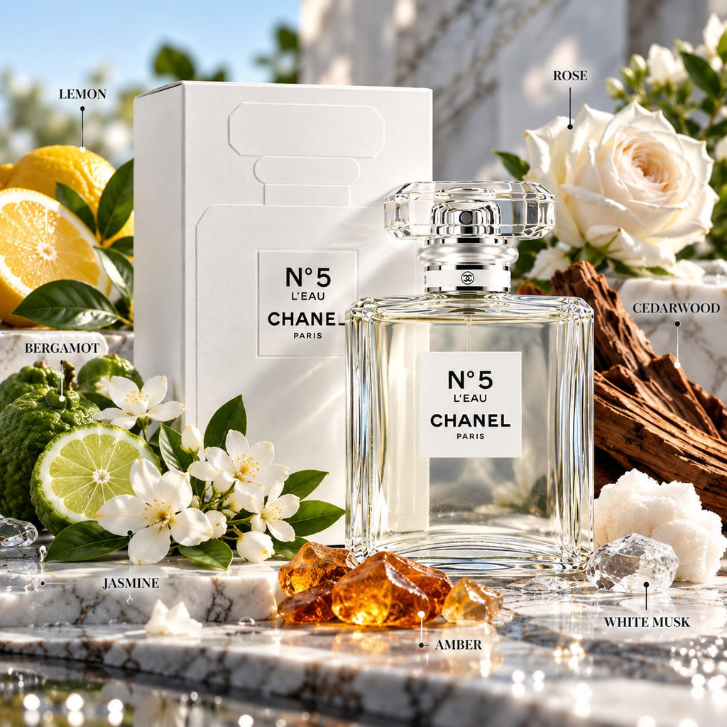 CHANEL N°5 L’EAU Eau de Toilette Spray – Fresh Floral Fragrance 100ml