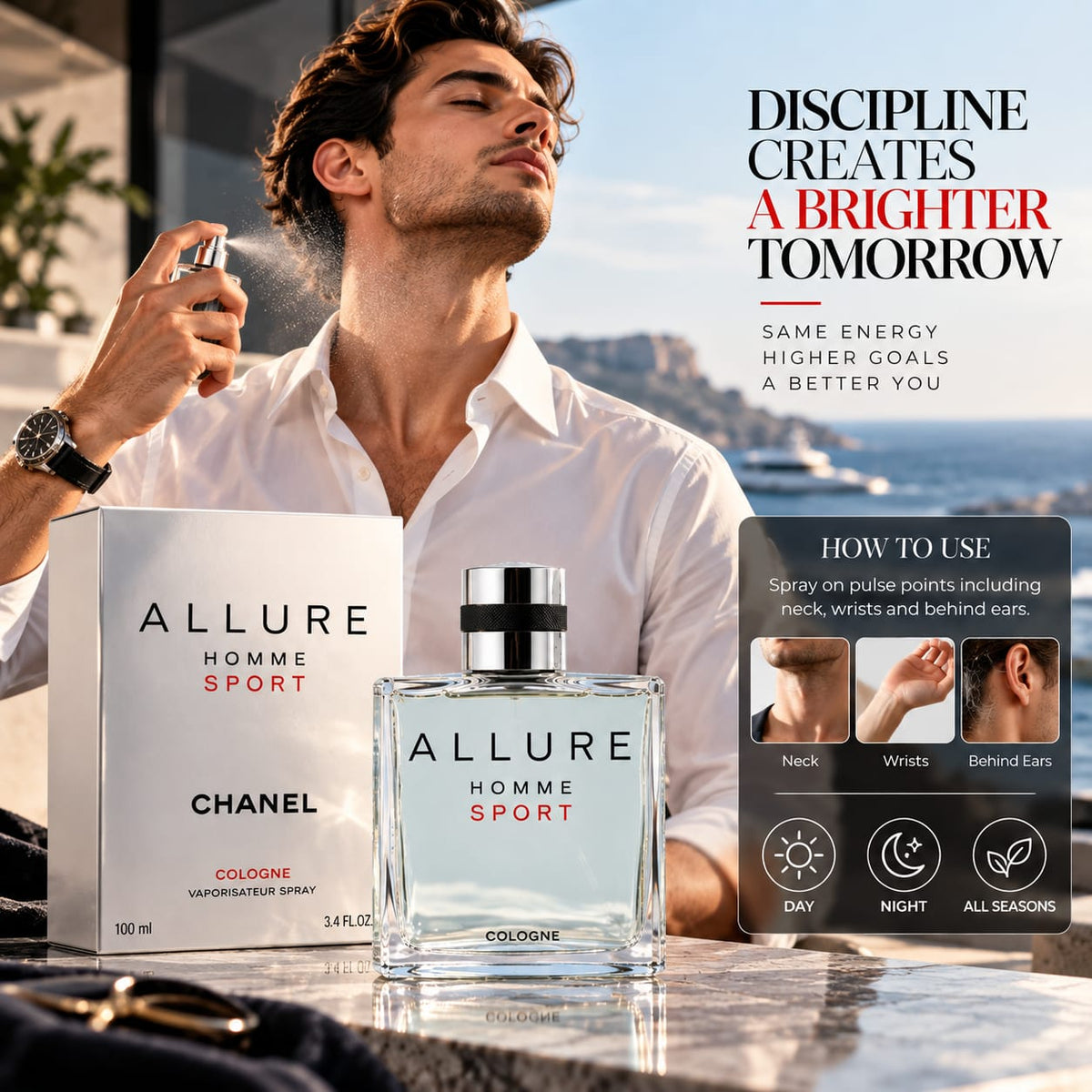 CHANEL Allure Homme Sport Cologne 100ml for Men