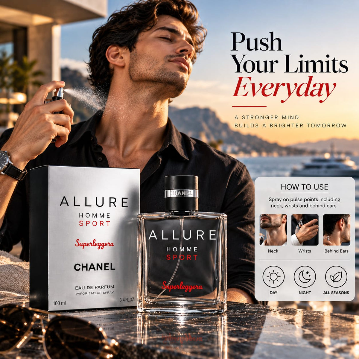 CHANEL Allure Homme Sport Superleggera Eau de Parfum 100ml