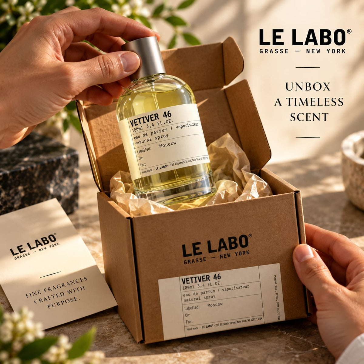 Le Labo VETIVER 46 Eau de Parfum 100ml – Unisex Woody Fragrance