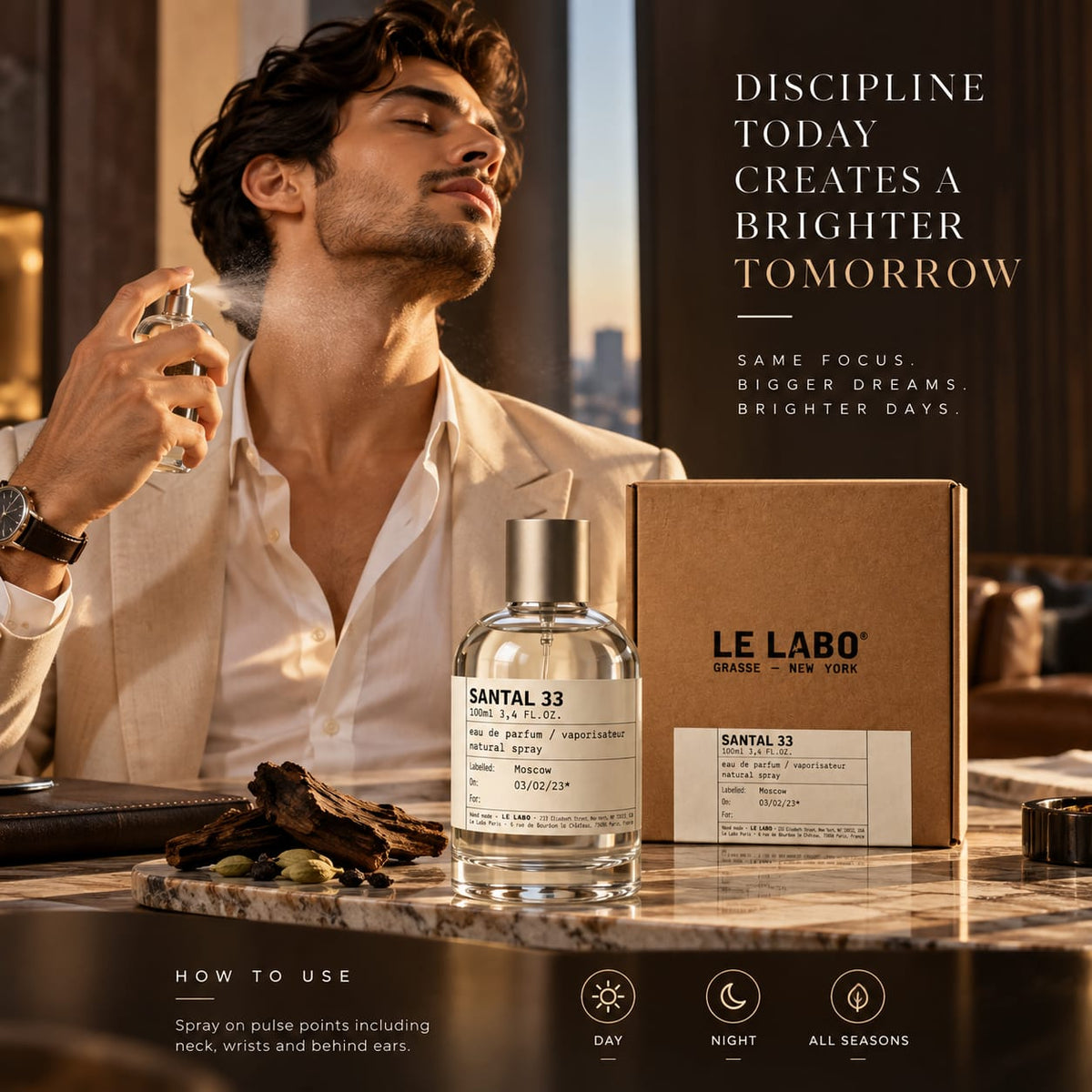 Le Labo SANTAL 33 Eau de Parfum 100ml – Woody Unisex Fragrance