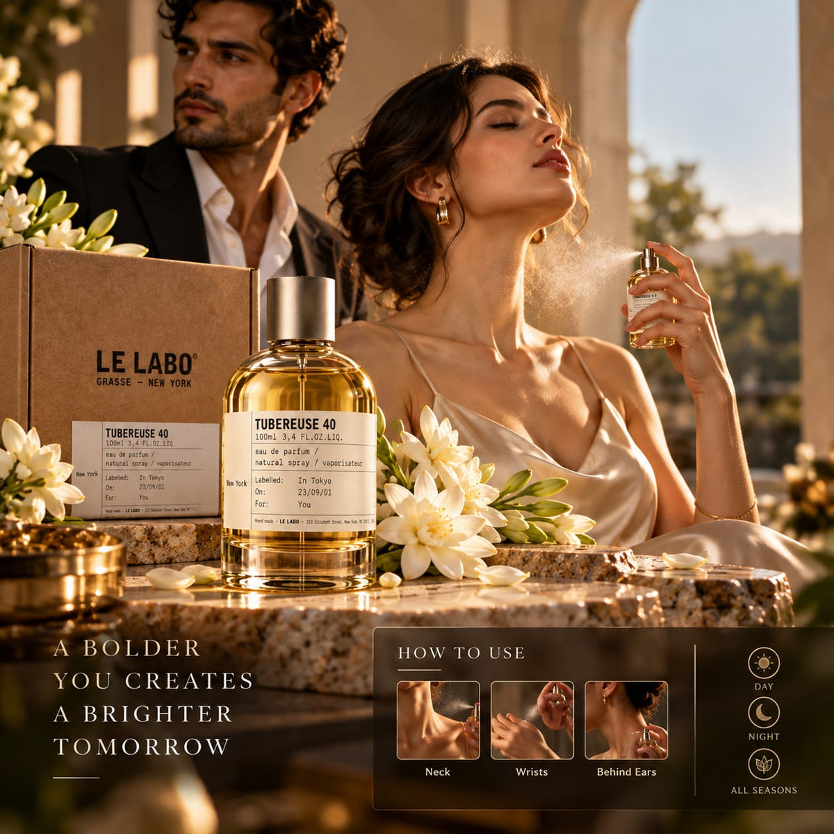 Le Labo TUBEREUSE 40 Eau de Parfum 100ml – Unisex Woody Floral Fragrance
