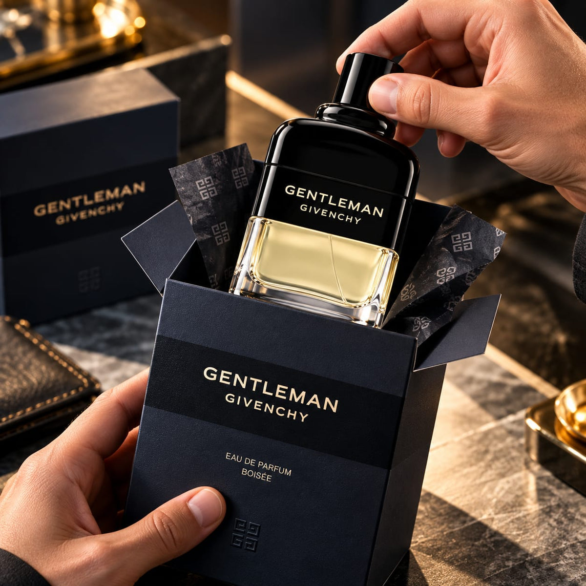 Givenchy Gentleman Eau de Parfum Boisée for Men – Woody Floral Spicy Fragrance 100ml