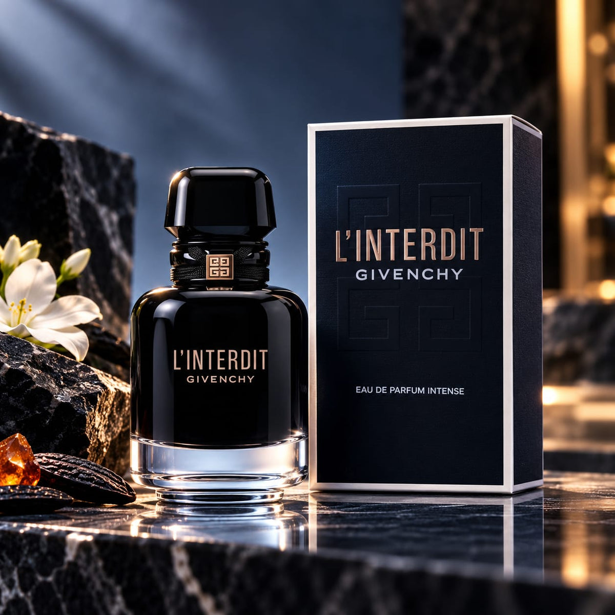 Givenchy L’Interdit Intense Eau de Parfum – Women’s Amber Floral Woody Perfume 80ml