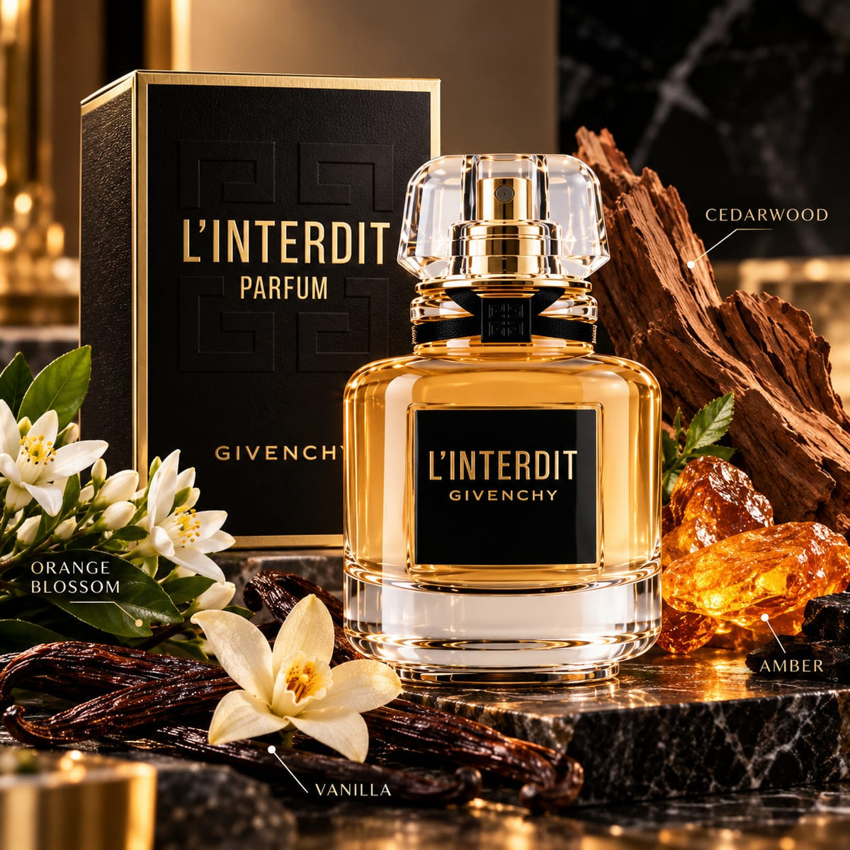 Givenchy L’Interdit Parfum – Floral Woody Balmy Women’s Fragrance 80ml