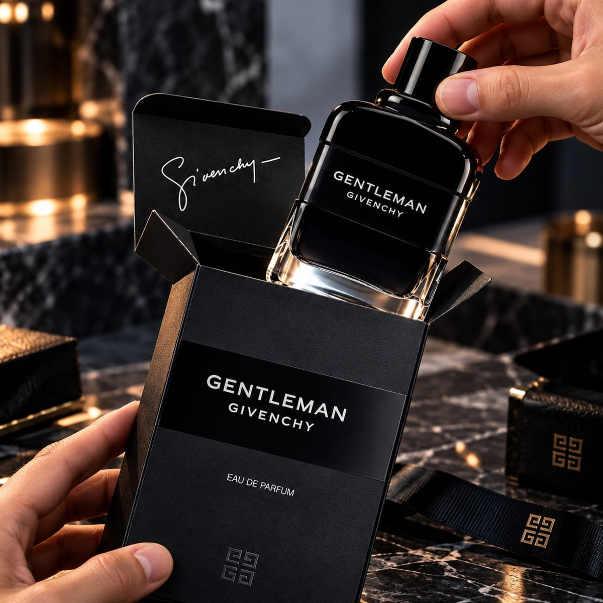 Givenchy Gentleman Eau de Parfum for Men – Woody Floral Fragrance 80ml