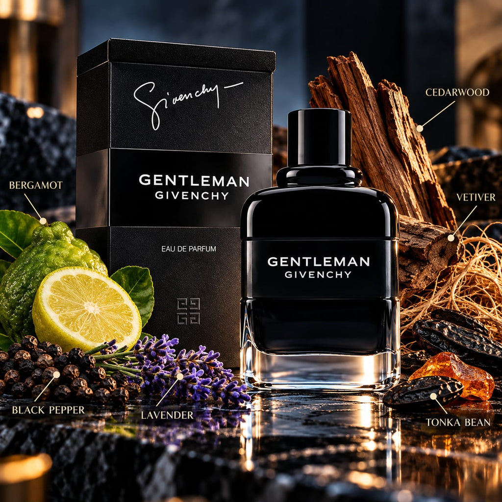 Givenchy Gentleman Eau de Parfum for Men – Woody Floral Fragrance 80ml