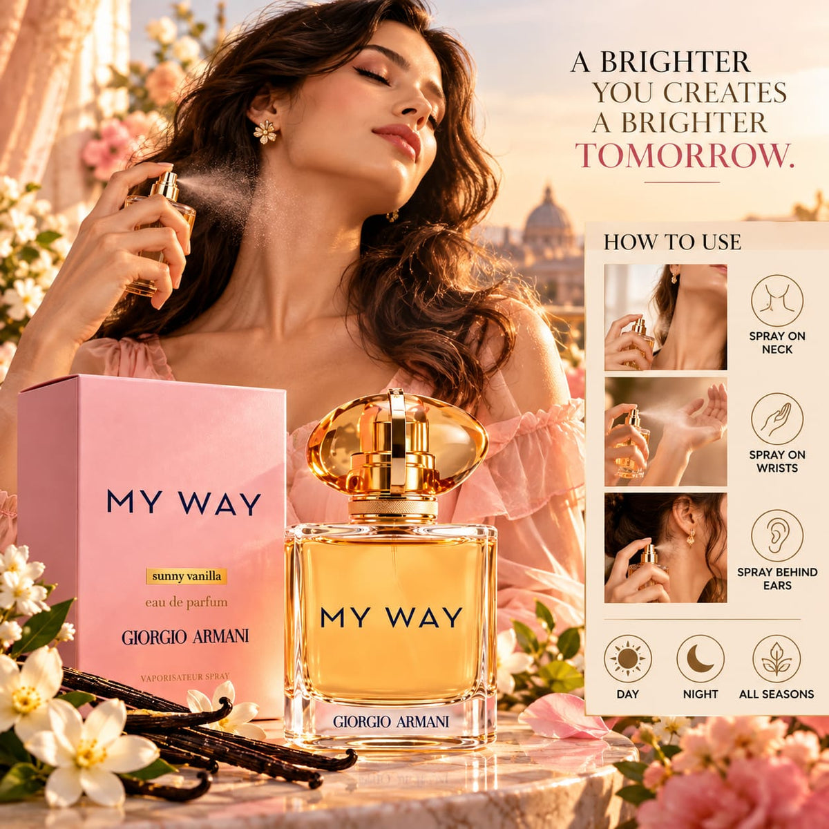 Giorgio Armani My Way Sunny Vanilla Eau de Parfum for Women 80ml