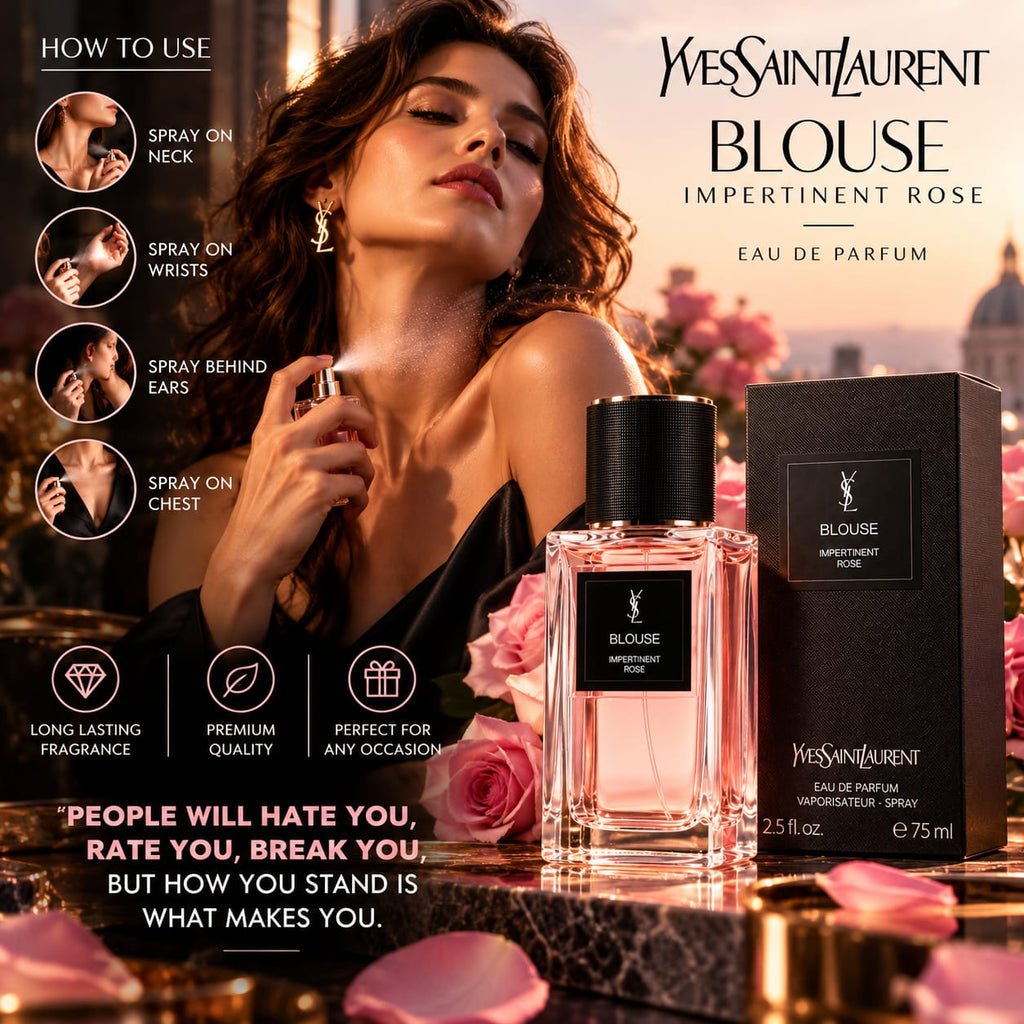 Yves Saint Laurent Blouse Eau de Parfum 75ml – Impertinent Rose Unisex Fragrance