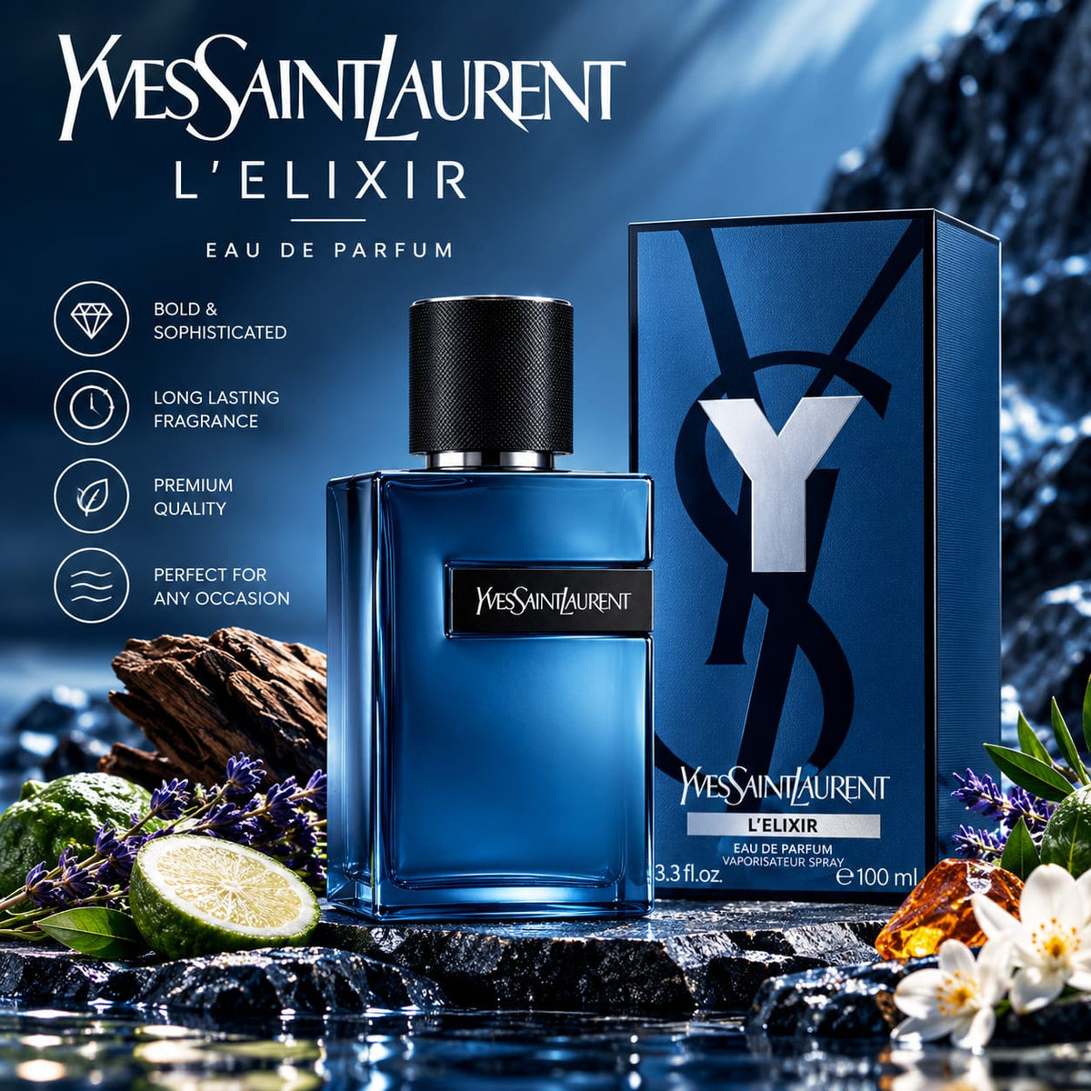Yves Saint Laurent Y Elixir Eau de Parfum for Men 100ml